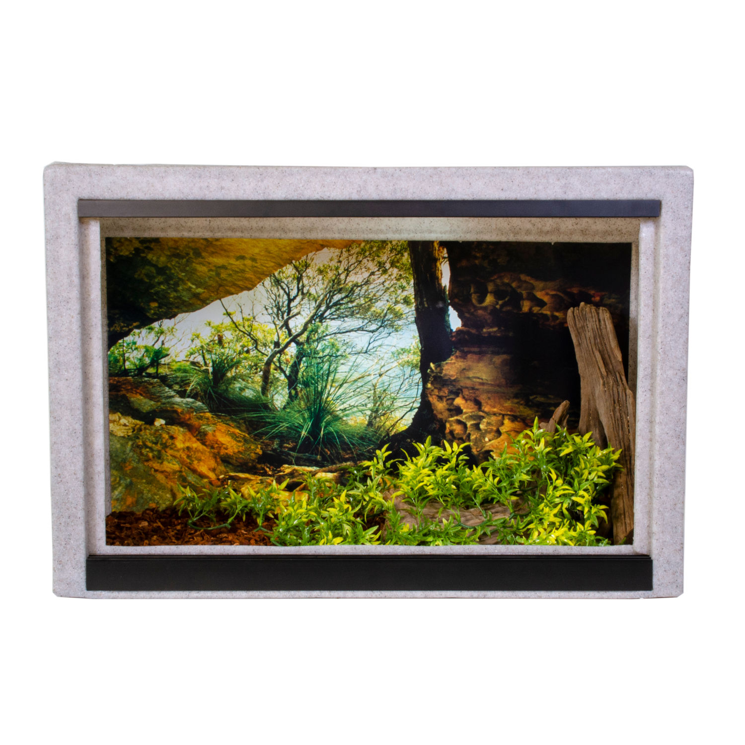 Vision Cage Model 215 - Classic Gray - Stone Grotto Background