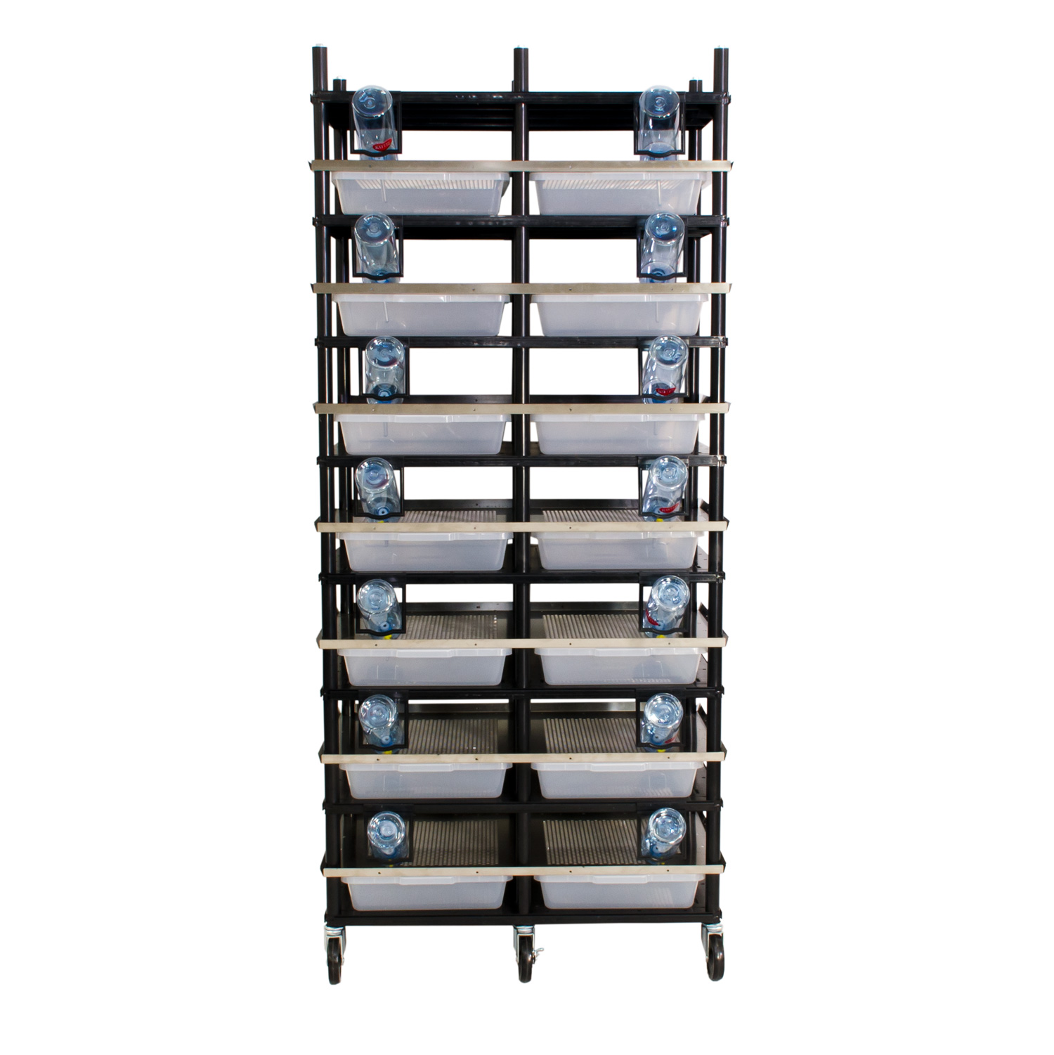 Vision Products 7 level rodent breeding rack for V-35S tubs - front