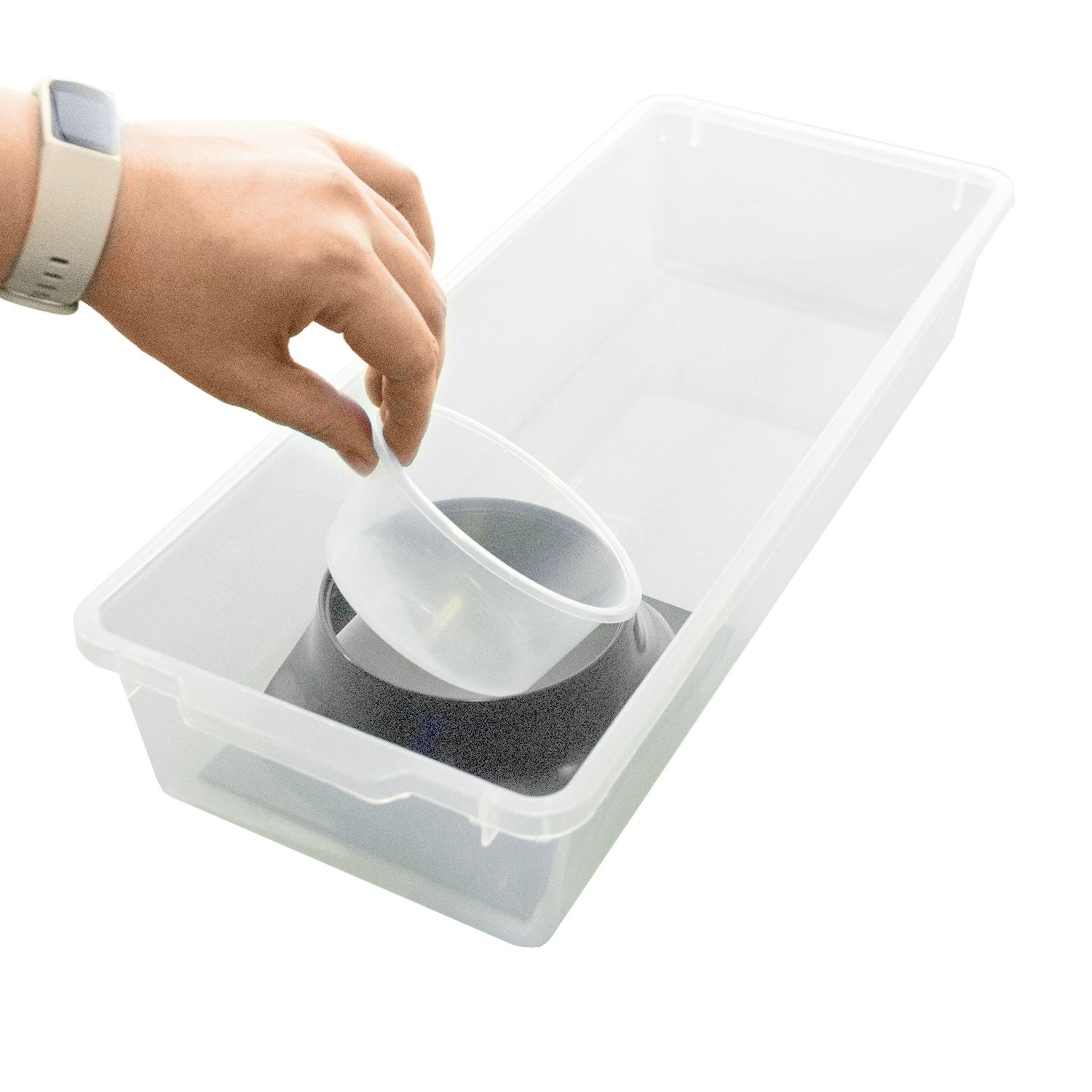 Water Dish Holder - In a V-18 Tub