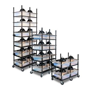 Vision Slotted Stainless Steel Reptile Versa-Rack - High Profile Lighting for V35 and V70 Tubs
