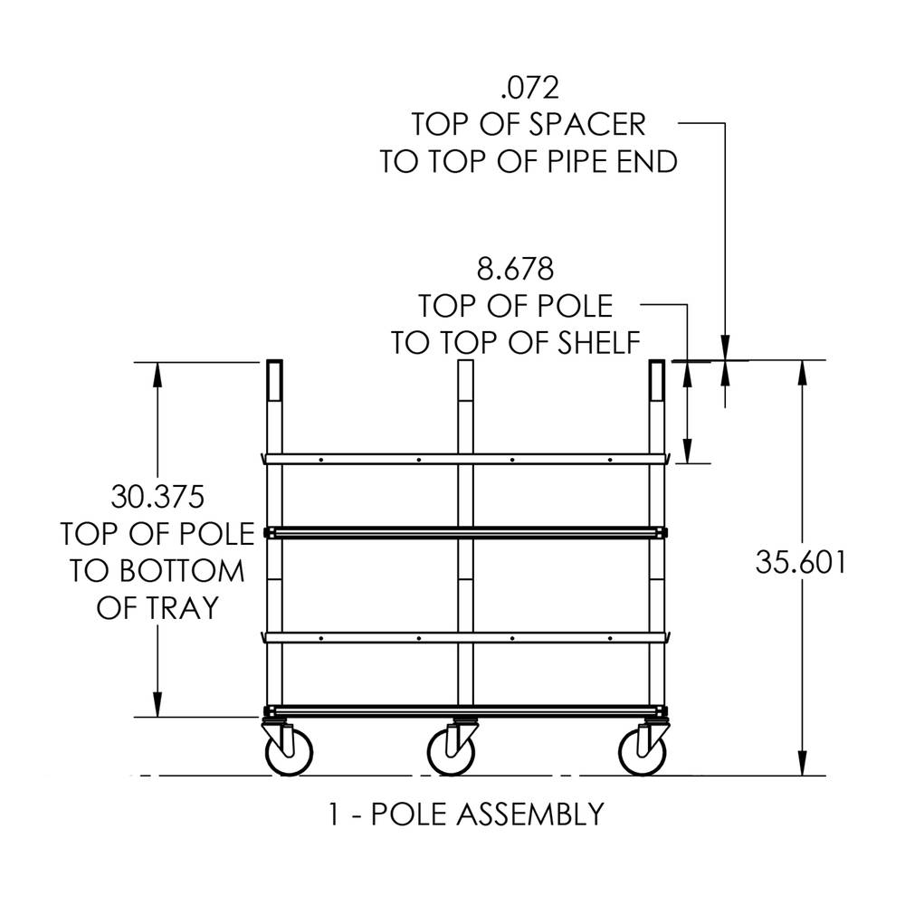 Vision Slotted Stainless Steel Reptile Versa-Rack - High Profile Lighting - 2 Levels Height Dimensions