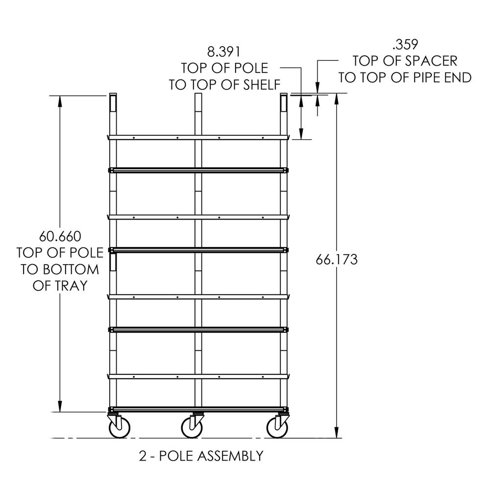 Vision Slotted Stainless Steel Reptile Versa-Rack - High Profile Lighting - 4 Levels Height Dimensions