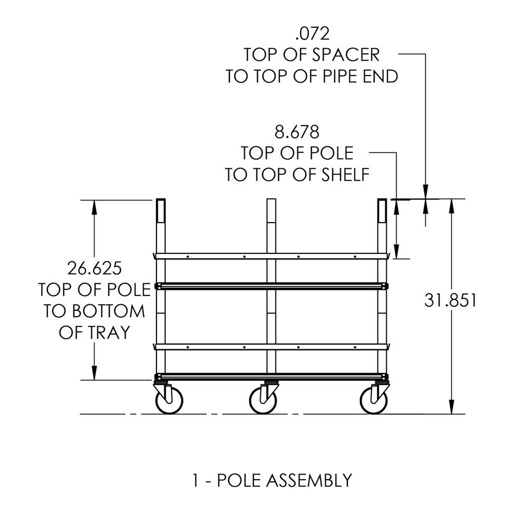 Vision Slotted Stainless Steel Reptile Versa-Rack - High Profile Lighting - 2 Levels Height Dimensions