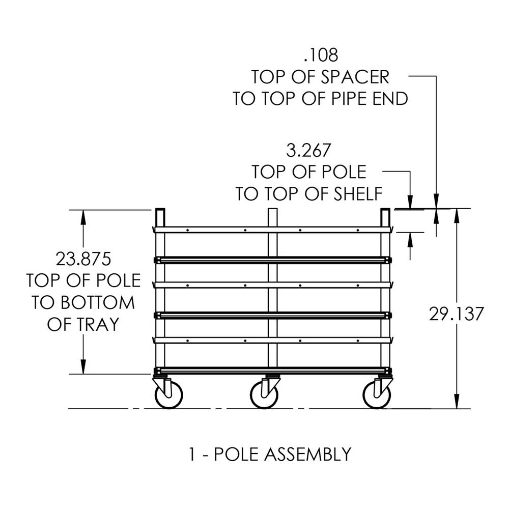 Vision Slotted Stainless Steel Reptile Versa-Rack - Low Profile Lighting - 3 Levels Height Dimensions