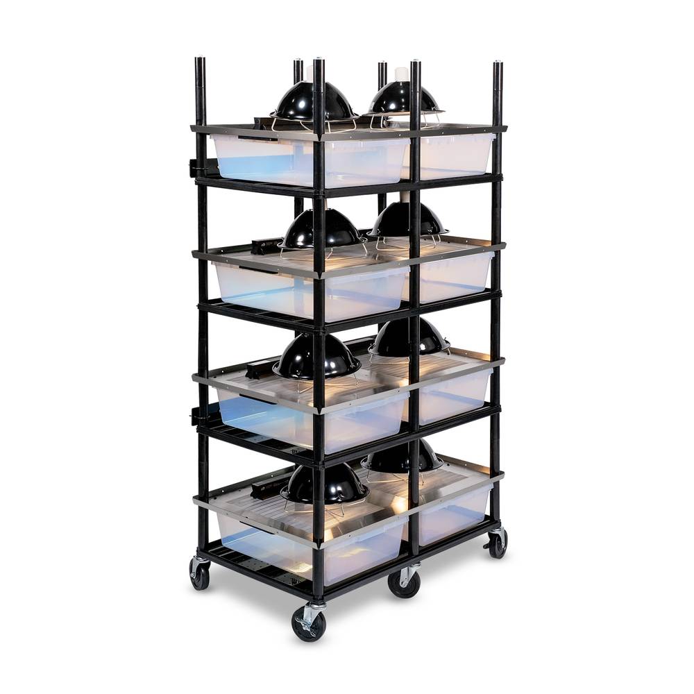 Vision Slotted Stainless Steel Reptile Versa-Rack - High Profile Lighting - 4 Levels