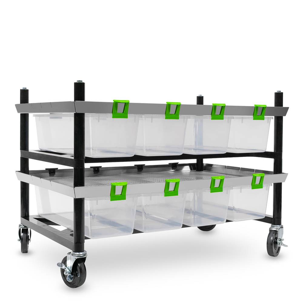Vision Rodent Versa Rack Double Wide V-20 1 Sections Angle View