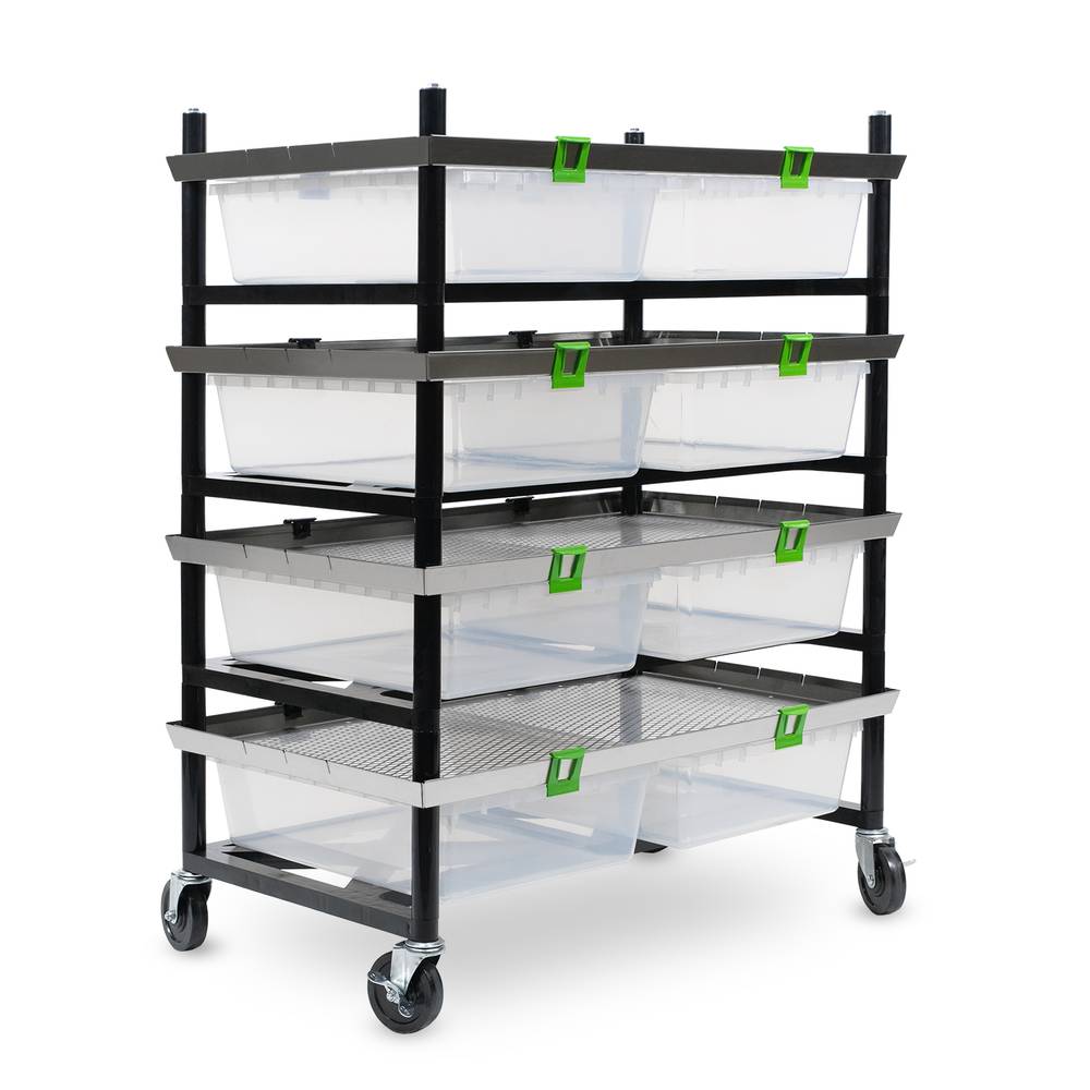 Vision Rodent Versa Rack Double Wide V-35 2 Sections Angle View
