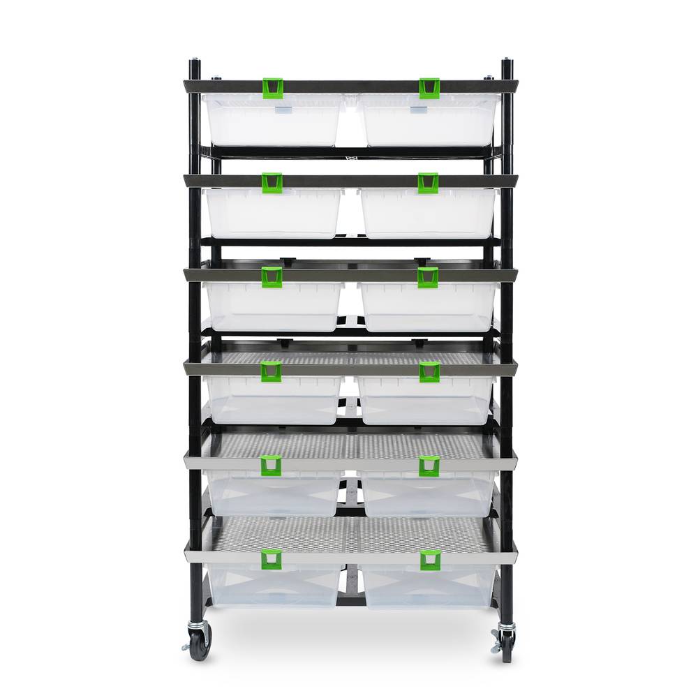 Vision Rodent Versa Rack Double Wide V-35 3 Sections Front View