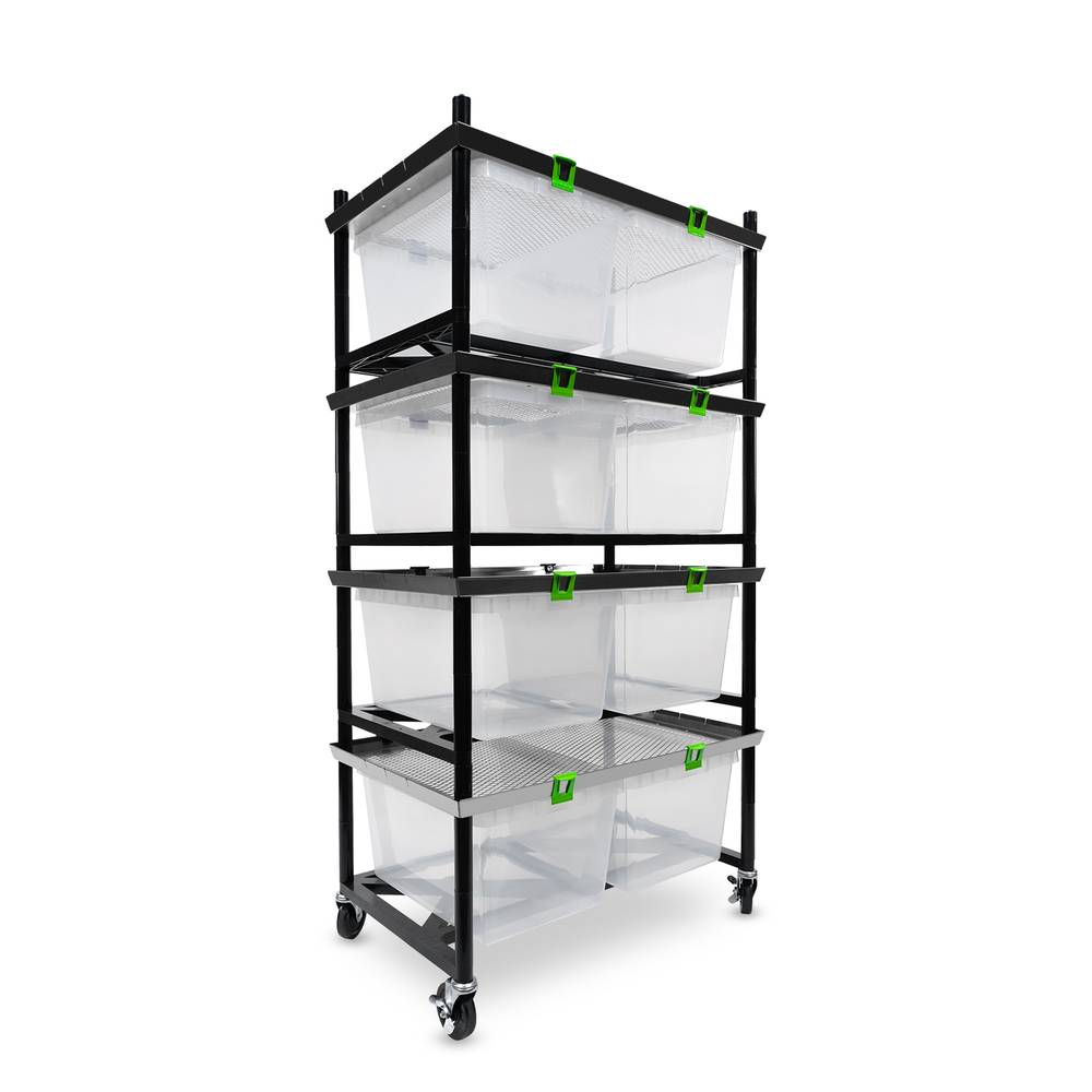 Vision Rodent Versa Rack Double Wide V-35-2X 2 Sections Angle View