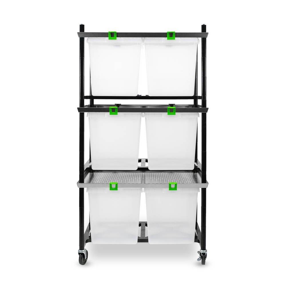 Vision Rodent Versa Rack Double Wide V-35-3X 3 Sections Front View