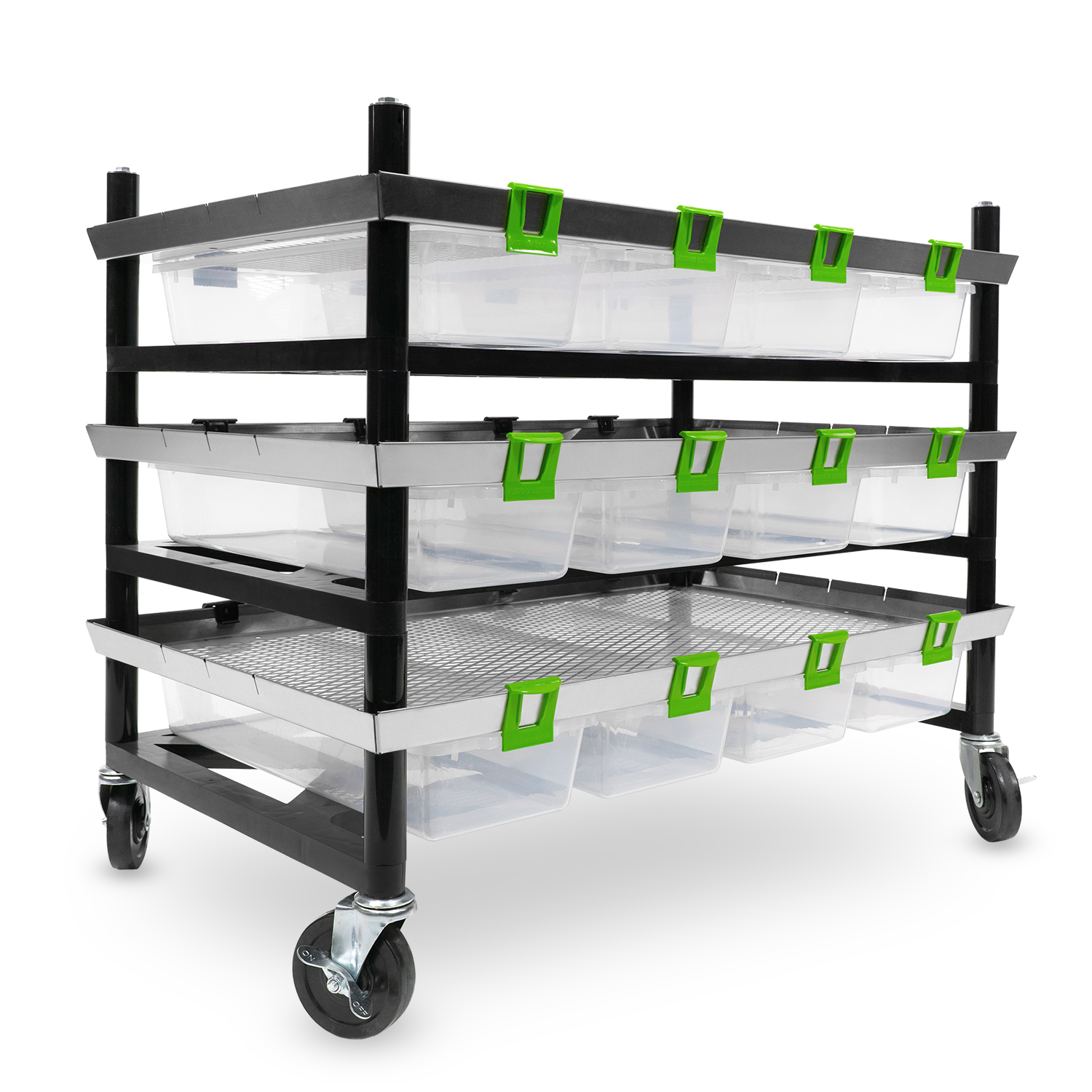Vision Rodent Versa Rack Double Wide V-20-S 1 Sections Angle View