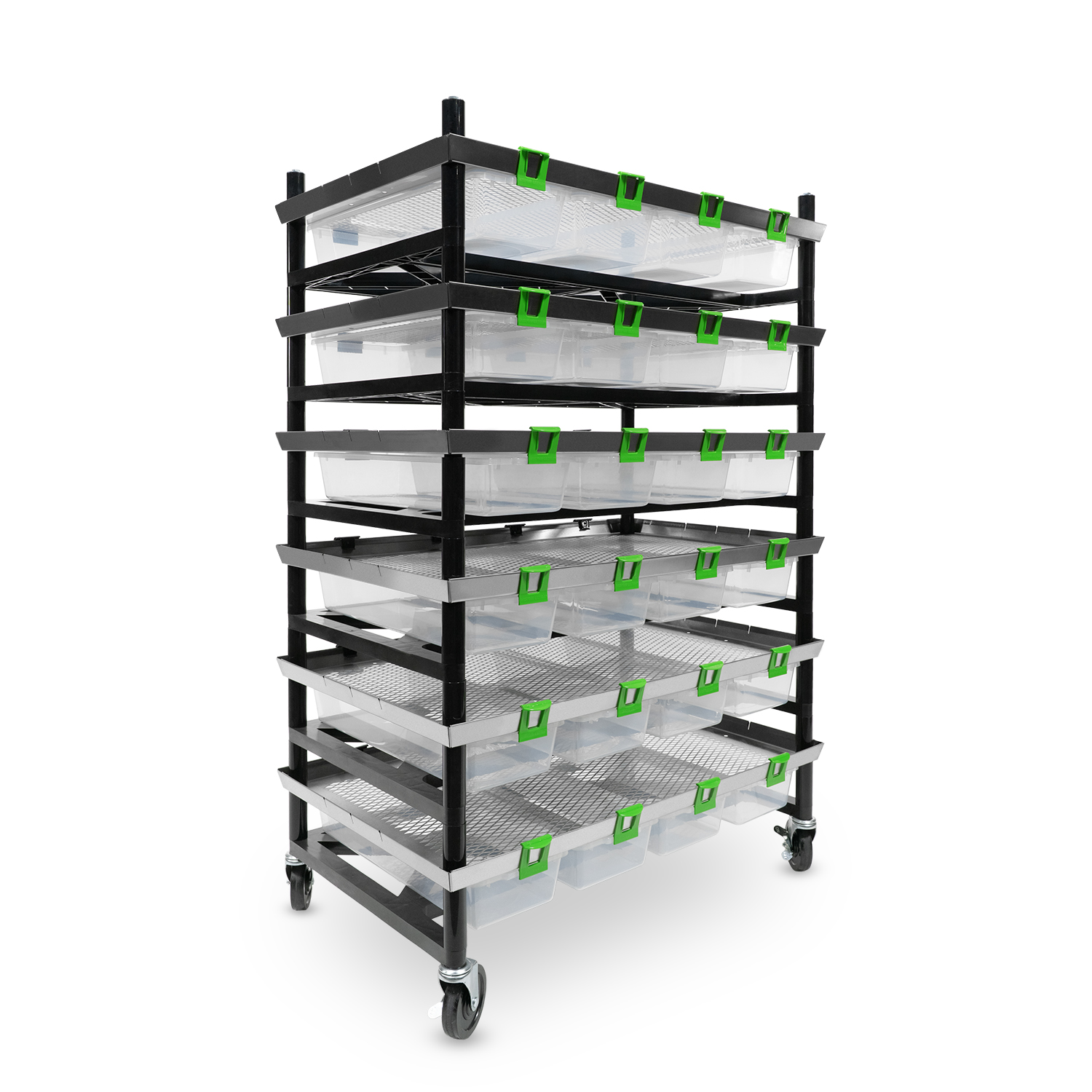 Vision Rodent Versa Rack Double Wide V-20-S 2 Sections Angle View
