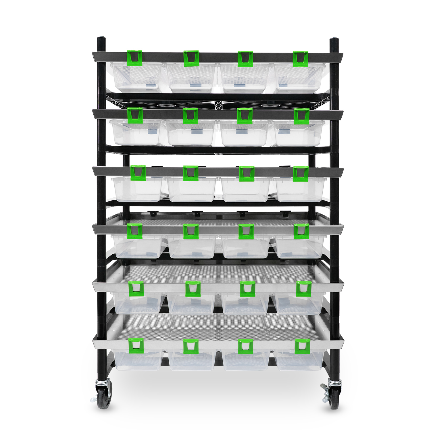Vision Rodent Versa Rack Double Wide V-20-S 2 Sections Angle View