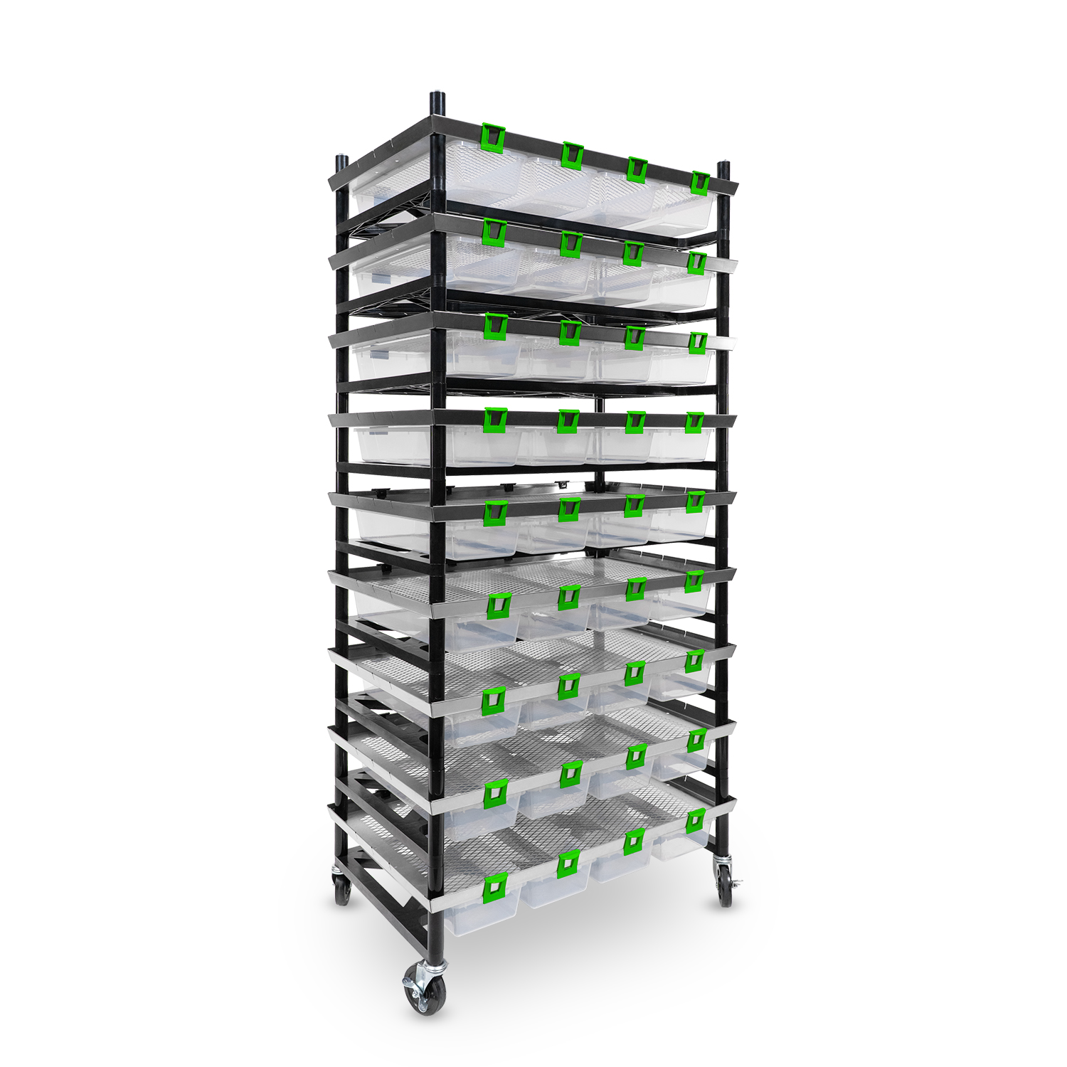 Vision Rodent Versa Rack Double Wide V-20-S 3 Sections Angle View