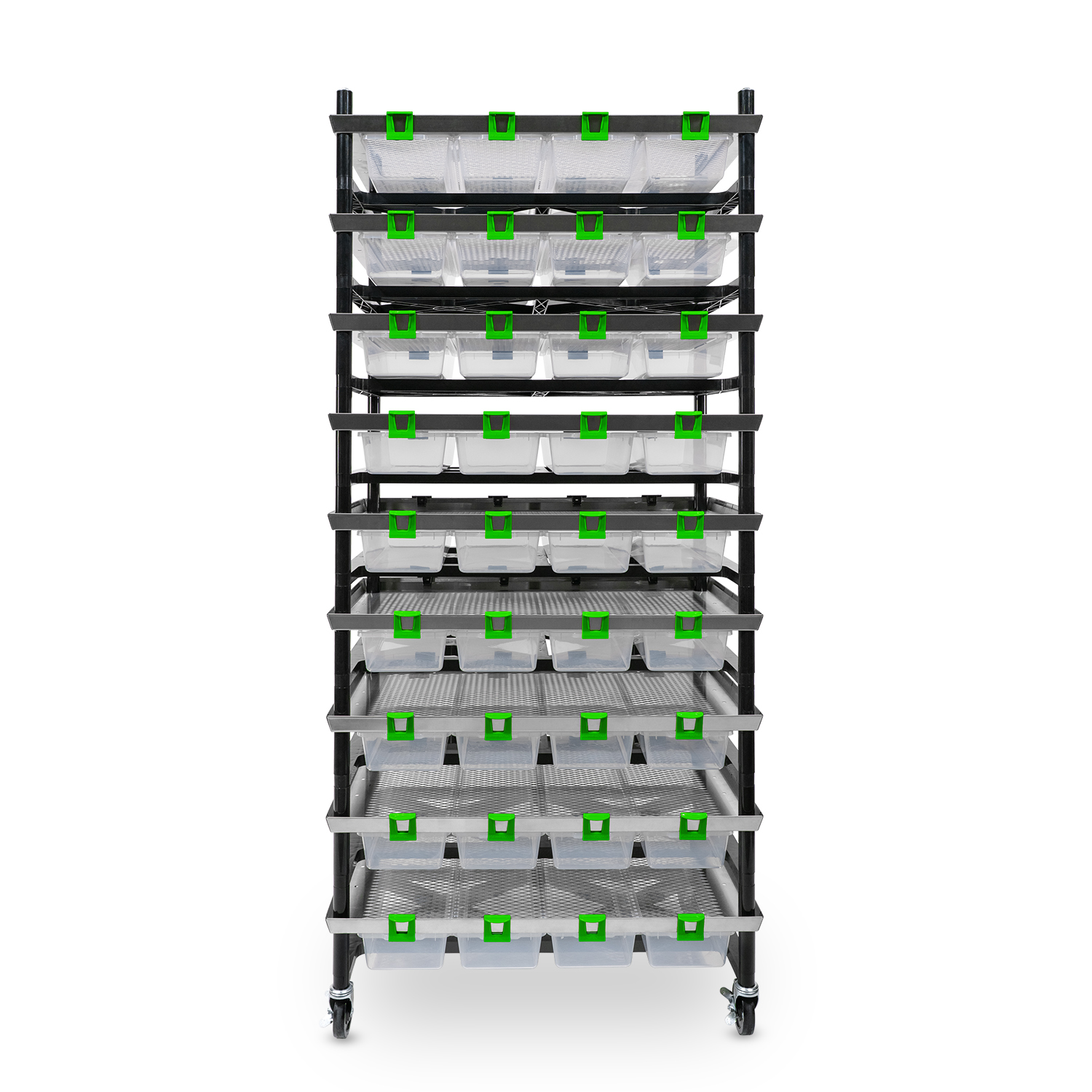 Vision Rodent Versa Rack Double Wide V-20-S 3 Sections Front View
