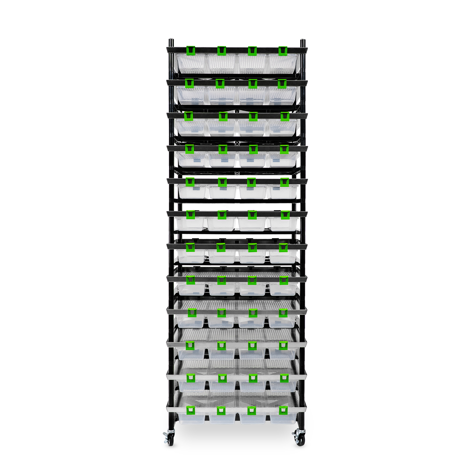 Vision Rodent Versa Rack Double Wide V-20-S 4 Sections Front View