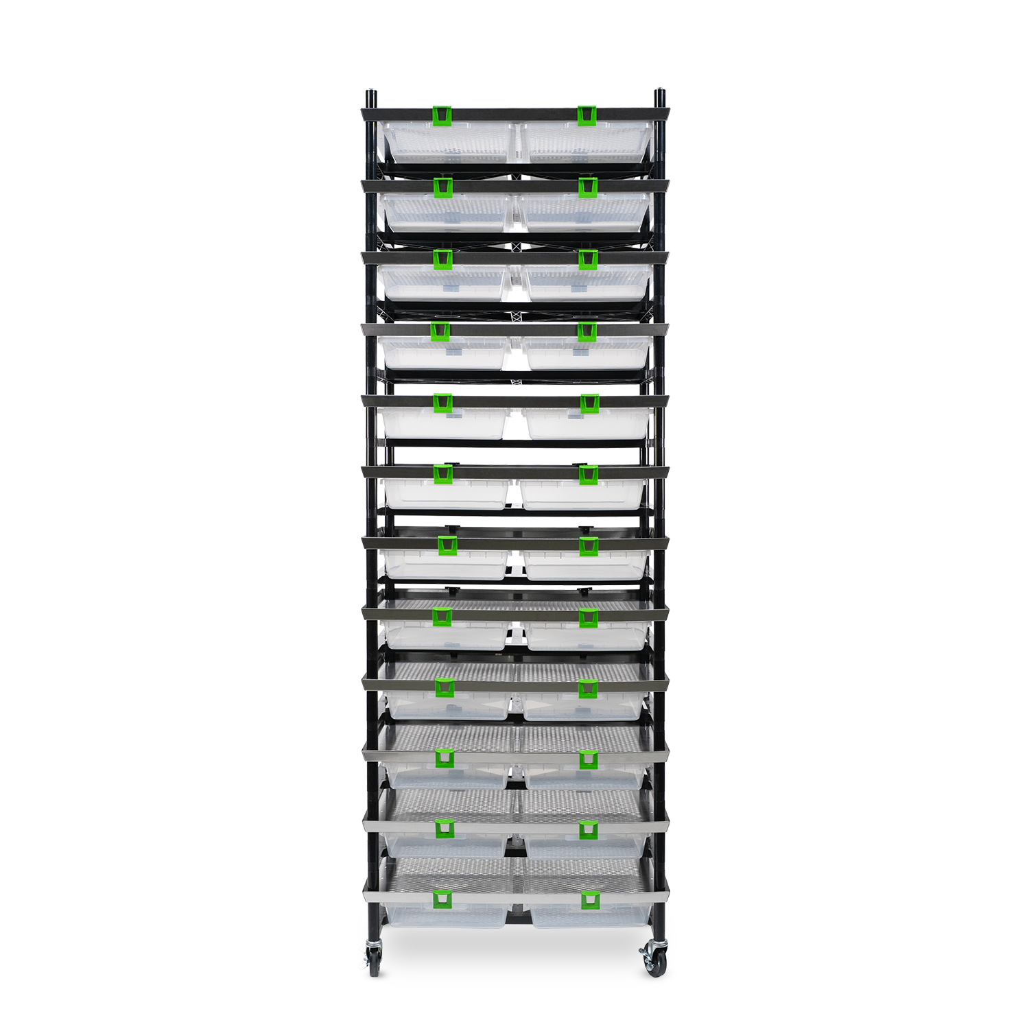 Vision Rodent Versa Rack Double Wide V-35-S 4 Sections Front View