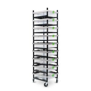 Vision Rodent Versa Rack Single Wide V-35-S 3 Sections Angle View