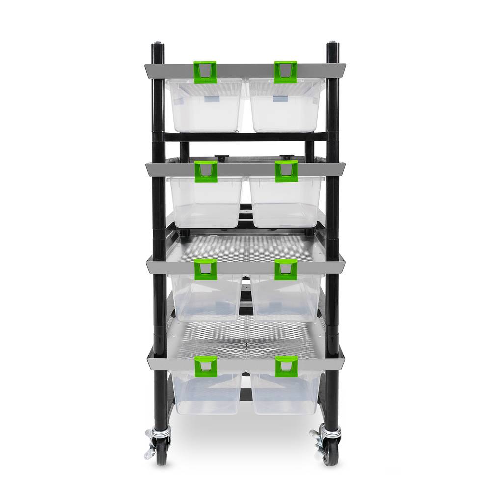 Vision Rodent Versa Rack Single Wide V-20 2 Sections Front View