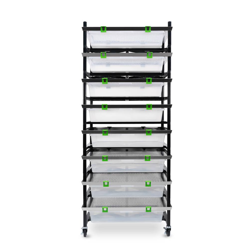 Vision Rodent Versa Rack Double Wide V-75 4 Sections Front View