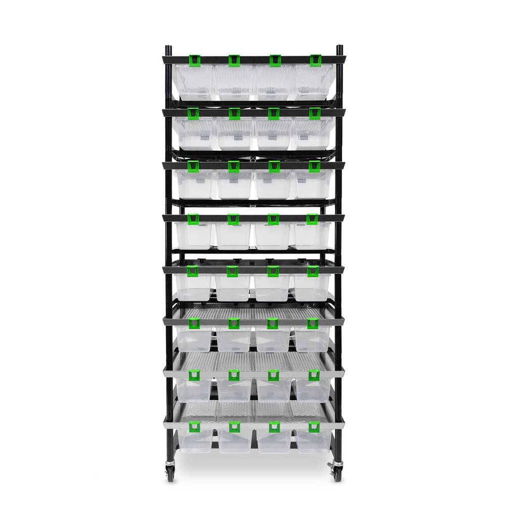 Vision Rodent Versa Rack Double Wide V-20 4 Sections Front View
