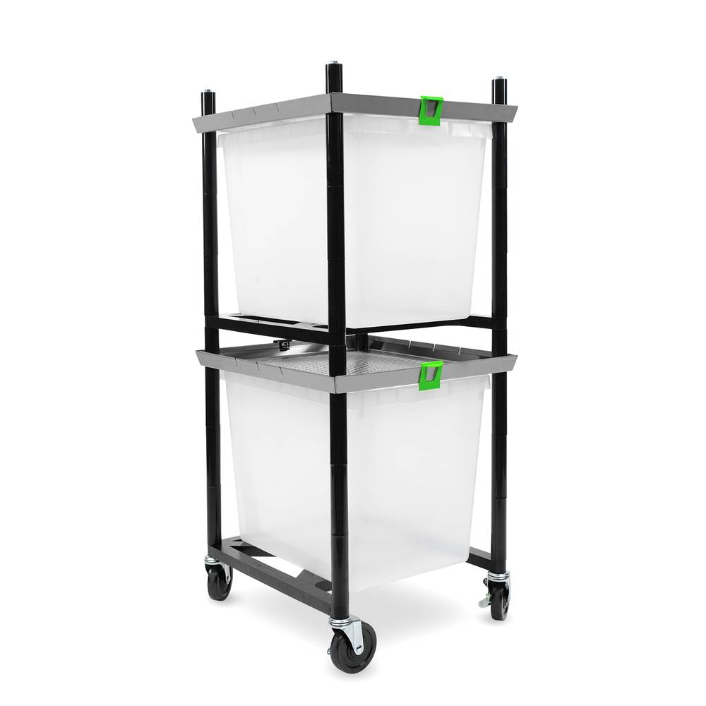 Vision Rodent Versa Rack Single Wide V-35-3X 2 Section Angle View