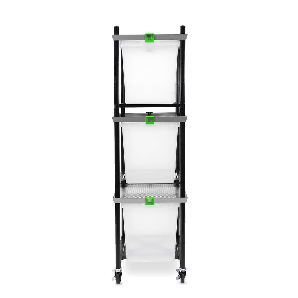 Vision Rodent Versa Rack Single Wide V-35-3X 3 Sections Front View